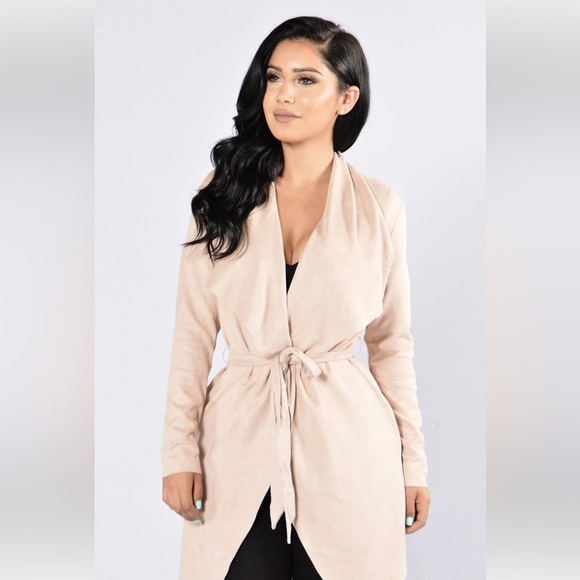 Fashion Nova Nightwalker Trenchcoat Nude - Picture 9 of 11
